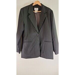 Vtg COURTENAY 100% Wool Single Breasted Lightweight Blazer‎ Jacket Women Sz 12